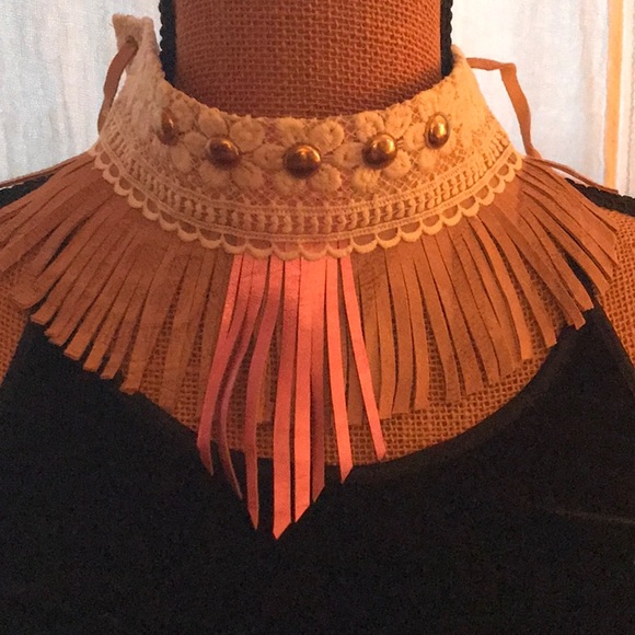 Rock Star leather choker - Picture 2 of 4